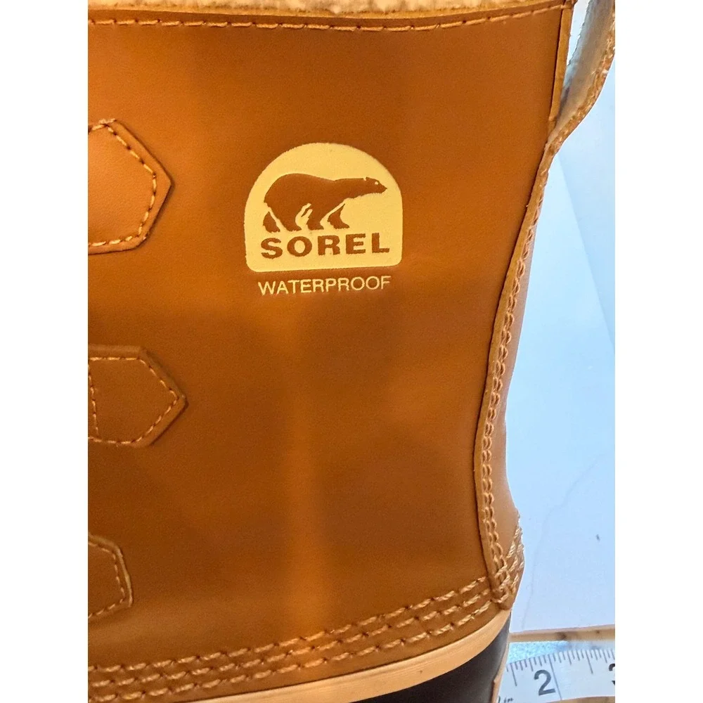 Sorel Kids Yoot Pac Nylon Waterproof Snow Boots Buff Black NY1443-259 Size 3